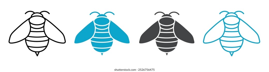 Signo y símbolo del icono de abeja