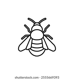 bee icon sign and symbol