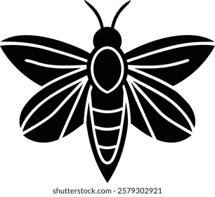 Bee icon. Simple illustration of bee vector icon for web design isolated on white background