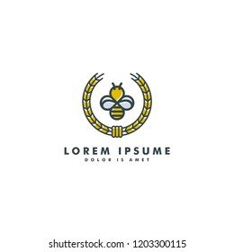 Bee icon symbol design vector illustration