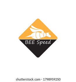 Bee icon and symbol vector template illustration