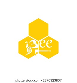 Bee Icon And Symbol Vector Template Illustration