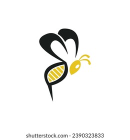 Bee Icon And Symbol Vector Template Illustration