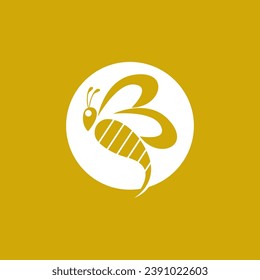 Bee Icon And Symbol Vector Template Illustration