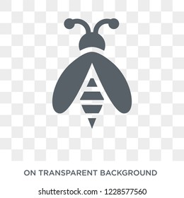 Bee icon. Trendy flat vector Bee icon on transparent background from animals collection. 