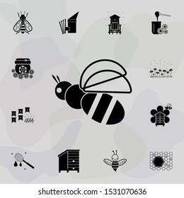 bee icon. Universal set of beekeeping for website design and development, app development