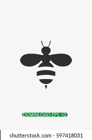 Bee icon, Vector