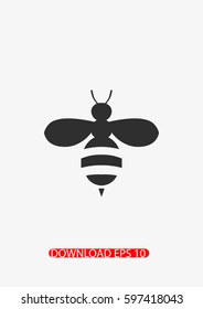 Bee icon, Vector