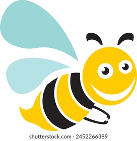 Bee icon. Vector concept illustration for design.