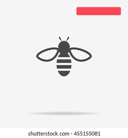 Bee icon. Vector concept illustration for design.