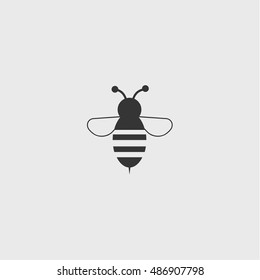 bee icon, vector design