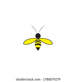 Bienensymbol, Vektordesign-Vorlage