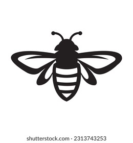 Bienensymbol, Vektordesign-Vorlage