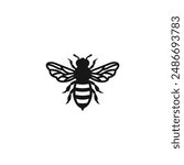 Bee icon vector. EPS 10 editable vector