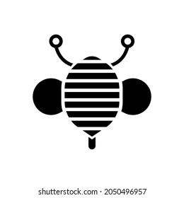 Bee icon vector. honey illustration sign. honeybee symbol.