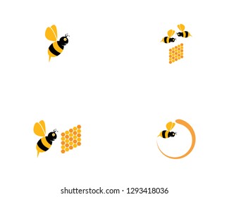 Bee icon vector illustration