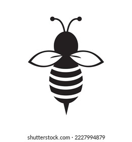 Bee icon vector illustration symbol design