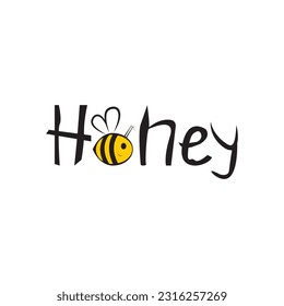 BEE ICON VECTOR ILLUSTRATION SYMBOL DESIGN