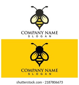 bee icon vector illustration template design