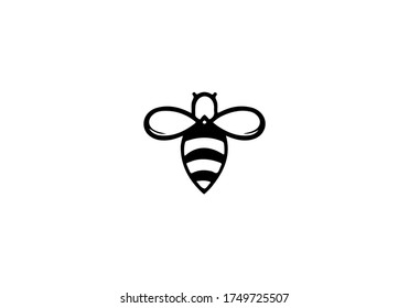 bee icon vector logo design