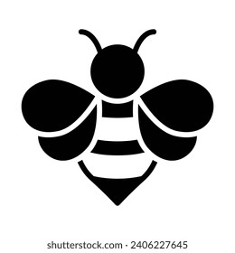 Bee icon vector on trendy design