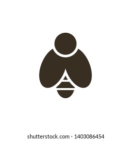 Bee icon - Vector on white background