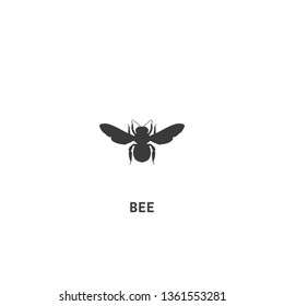 bee icon vector. bee sign on white background. bee icon for web and app