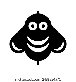 Bee Icon Vector Symbol Design Illustration