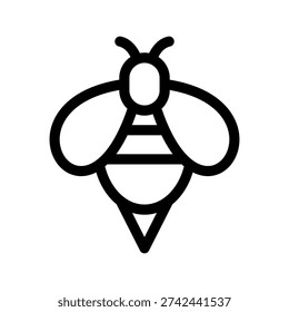 Bee Icon Vector Symbol Design Illustration