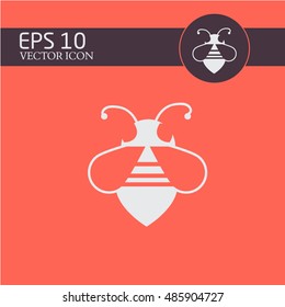 bee icon vector. symbol of hard work