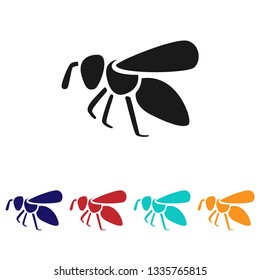 Bee icon vector.Insect sign.Honey vector symbol.