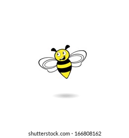 bee icon,bee drawing. vector illustration