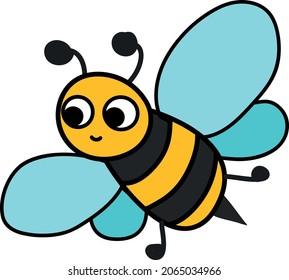 bee illustration design vector cute