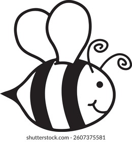 Bee Illustration Vector Graphic Art