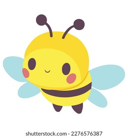 personaje de vuelo animal de insectos de abeja