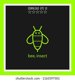 bee, insect vector icon
