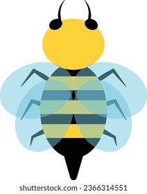 Bee insect vector image or clip art