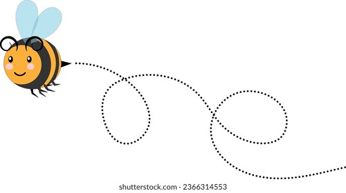 Bee insect vector image or clip art