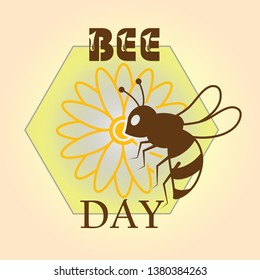 bee international day logo design vector