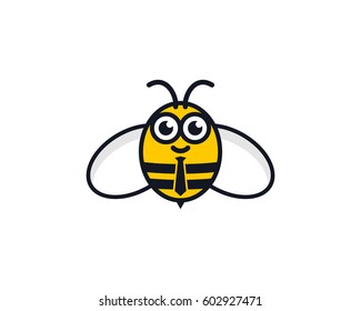 Bee Job Logo Design Element