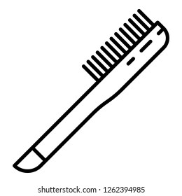 Bee keeper brush icon. Outline bee keeper brush vector icon for web design isolated on white background