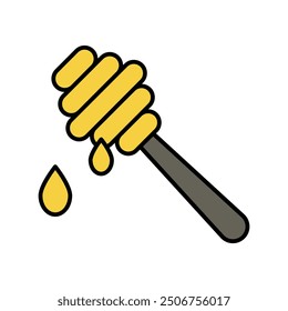 bee keeping icon with white background vector stock illustration