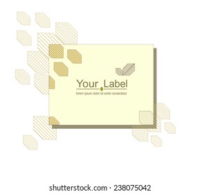 Bee label template