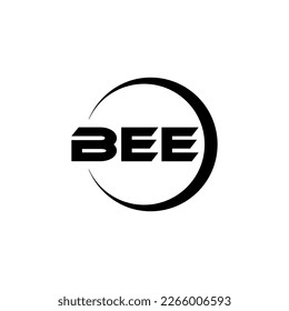 BEE letter logo design in illustration. Vector logo, calligraphy designs for logo, Poster, Invitation, etc.