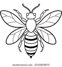 Bienenlinien-Kunst, Vektorgrafik