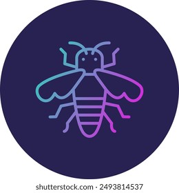 Bee Line Gradient Icon Design