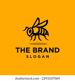 bee line icon logo vector design, modern logo pictogram design of hornet bee stinger