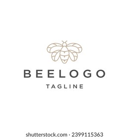 Bee line logo icon design template