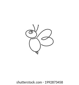 bee line logo is suitable for honey and bee companies