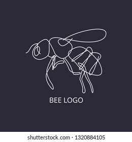 Bee line minimalist logo